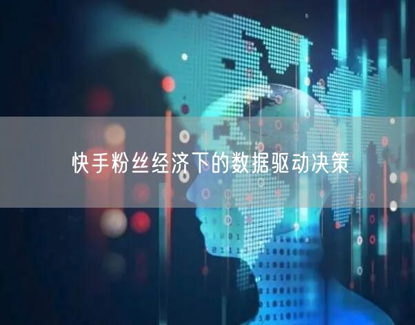 快手粉丝经济下的数据驱动决策