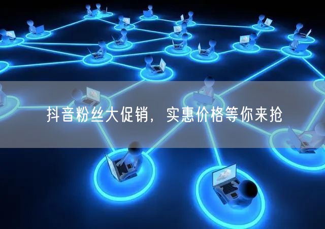抖音粉丝大促销，实惠价格等你来抢