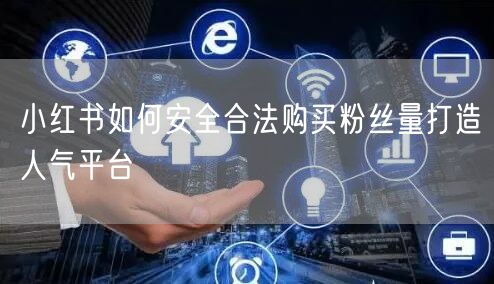 小红书如何安全合法购买粉丝量打造人气平台